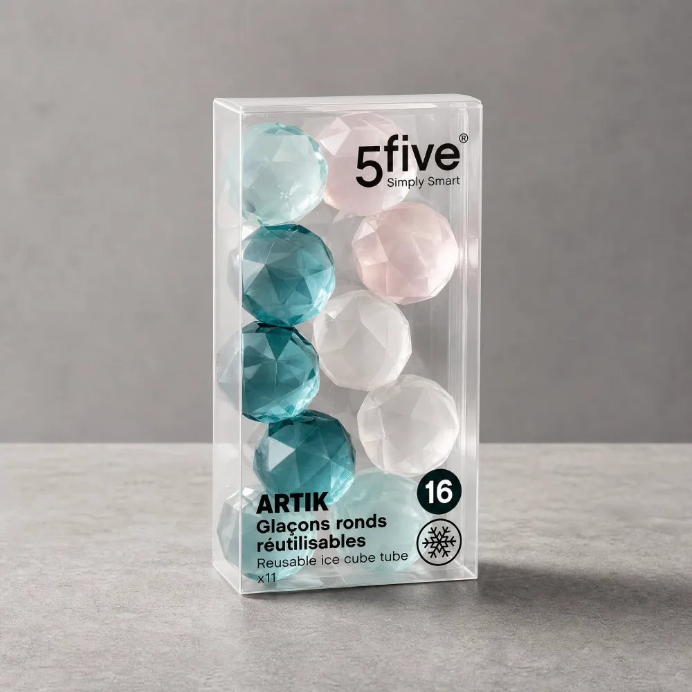 5FIVE Artik – Glaçons ronds réutilisables (x16)