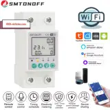 Protecteur de tension et d'ampérage SMTONOFF 63A, WiFi Tuya Smart