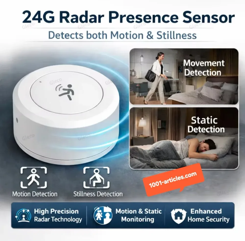 Capteur de Présence PIR, Radar Zigbee 24G, Mmwave, Tuya Smart.