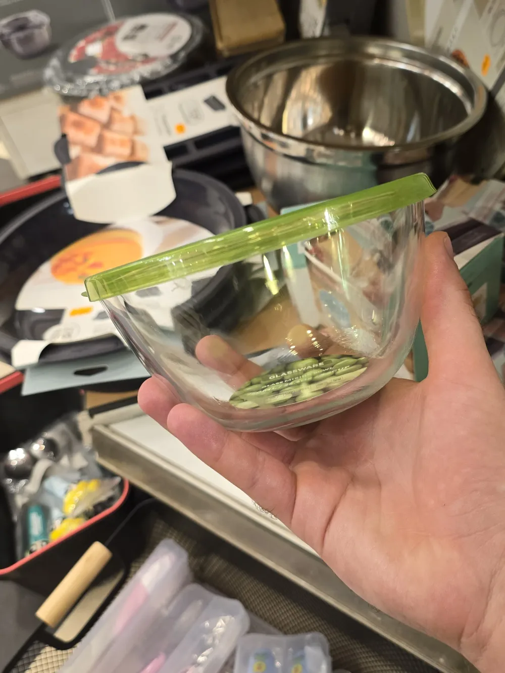 Bols de Mélange en Verre "Glassware" avec Couvercle