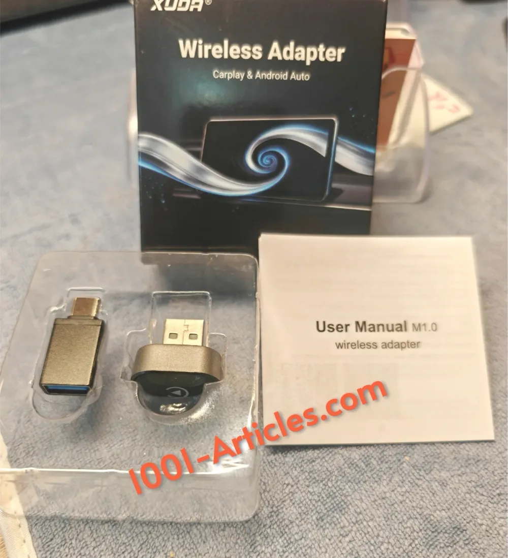 Mini Adaptateur XUDA CarPlay - Android Auto, sans fil