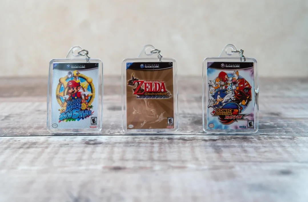 Porte clés cover jeux video