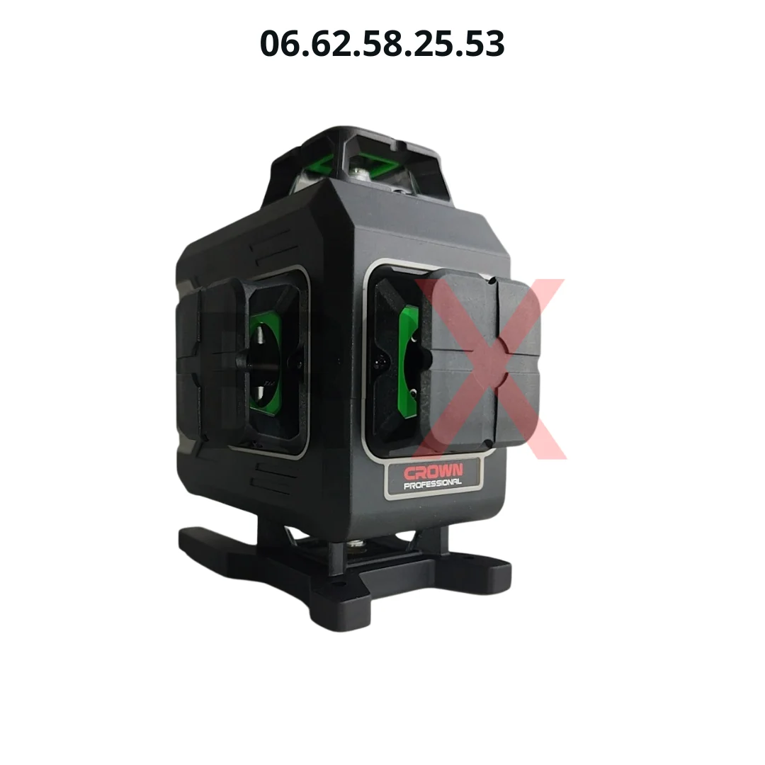 Niveau Laser Crown  4D + Perche 5m
