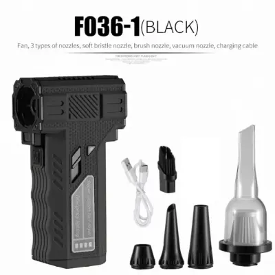 Souffleur Turbo et Aspirateur Portable F036-1 avec Accessoires - منفاخ ومكنسة الهواء التوربينية المحمولة (2 في 1)