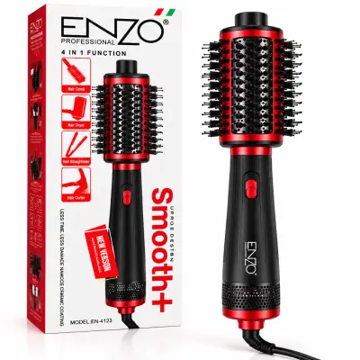 ENZO Professional Smooth+ 4 in 1 – Brosse Soufflante Multifonctionnelle (Modèle EN-4123)