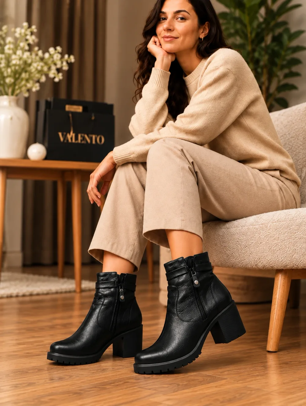 Bottines ARA HighSoft noires à talon – Cuir