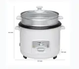 Cuiseur À Riz Et Cuiseur Vapeur 2en1 2.5L 700W Clatronic RK 3566