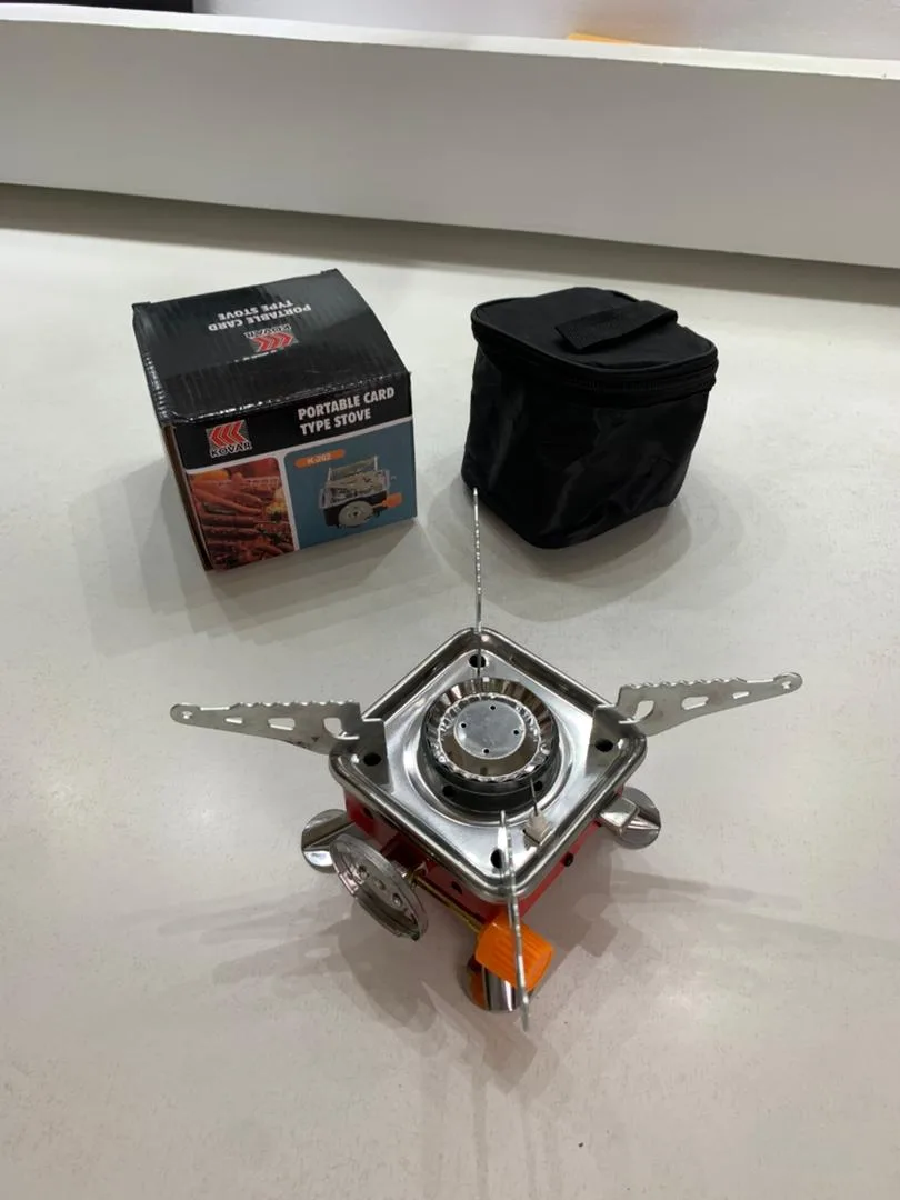 Mini réchaud à gaz pliable en métal pour camping – موقد غاز محمول