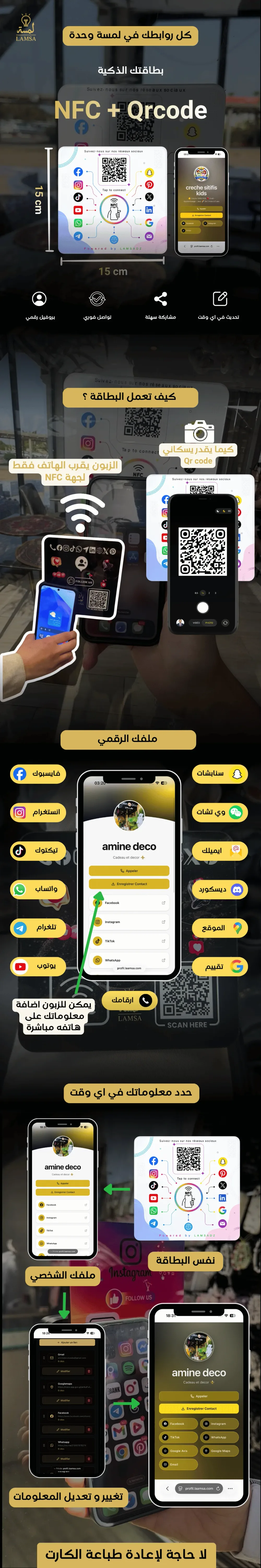 Carte NFC QR