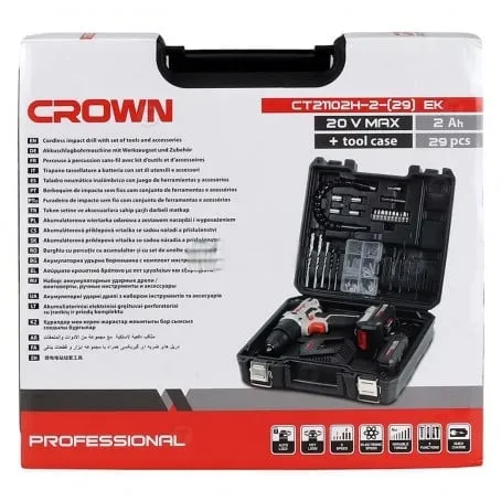 Visseuse perceuse crown 20v 29pcs