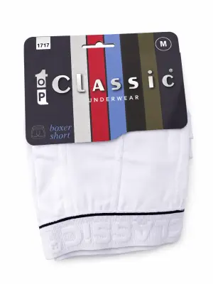 Boxer top classic blanc
