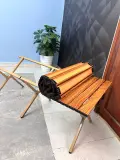 Table de Camping Pliante en Aluminium avec Design Grain de Bois - طاولة تخييم ألمنيوم قابلة للطي بتصميم خشبي