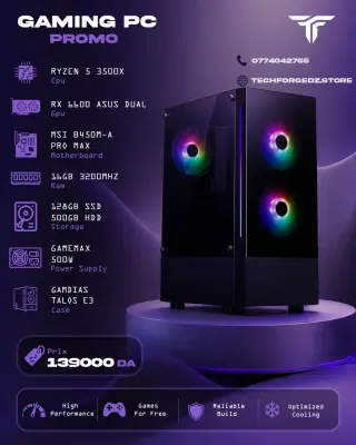 PC GAMING RYZEN 5 3500X RX 6600 ASUS DUAL