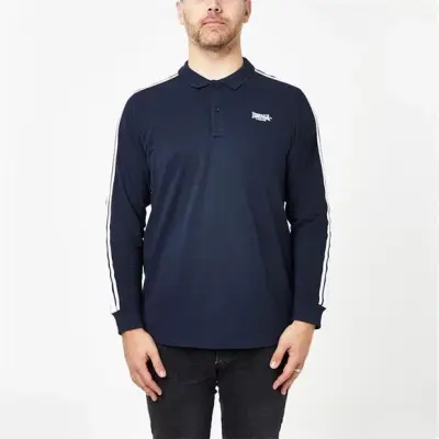 Polo Lonsdale manches Longues Bleue