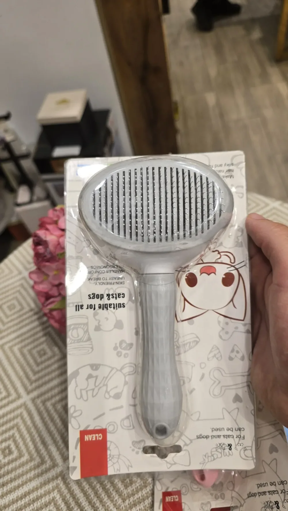 🐱 BROSSE DE TOILETTAGE OVALE