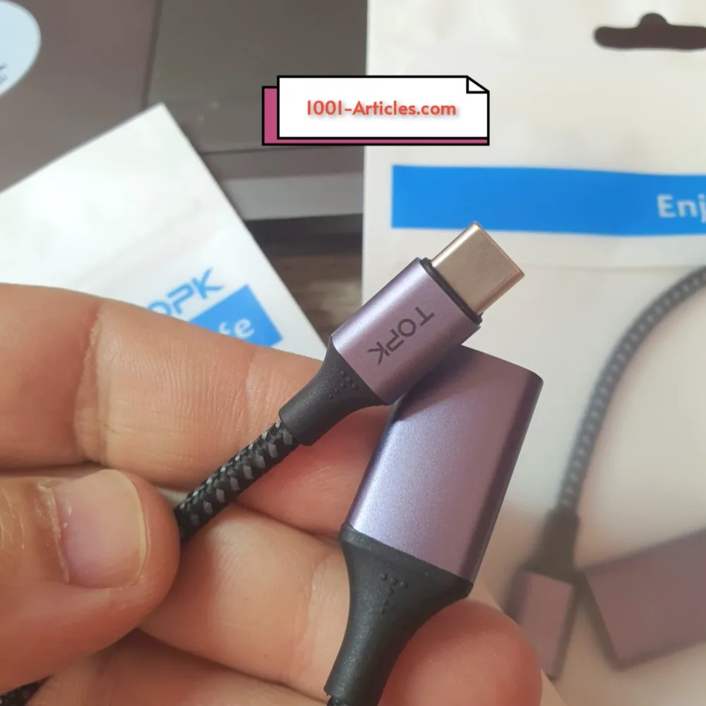 Câble TOPK A10-XT Adaptateur OTG USB A vers USB C