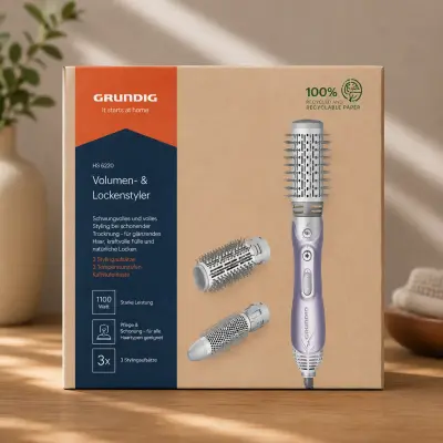 فرشاة سيشوار GRUNDIG HS 6220 لتجفيف و تصفيف الشعر