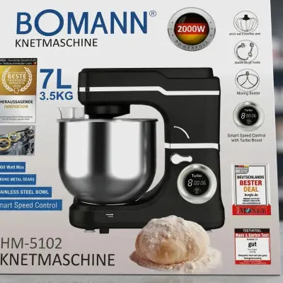 آلة العجن الاحترافية من Bomann (طراز HM-5102)