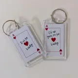 2 Porte clés matching poker lucky