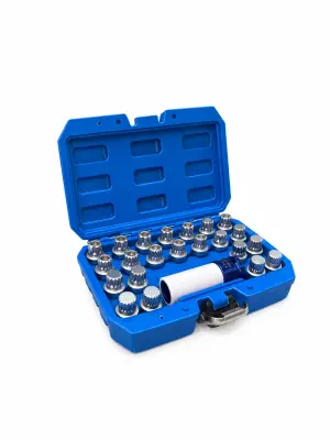 Kit de 23 outils pour le démontage des écrous antivol de roue VAG