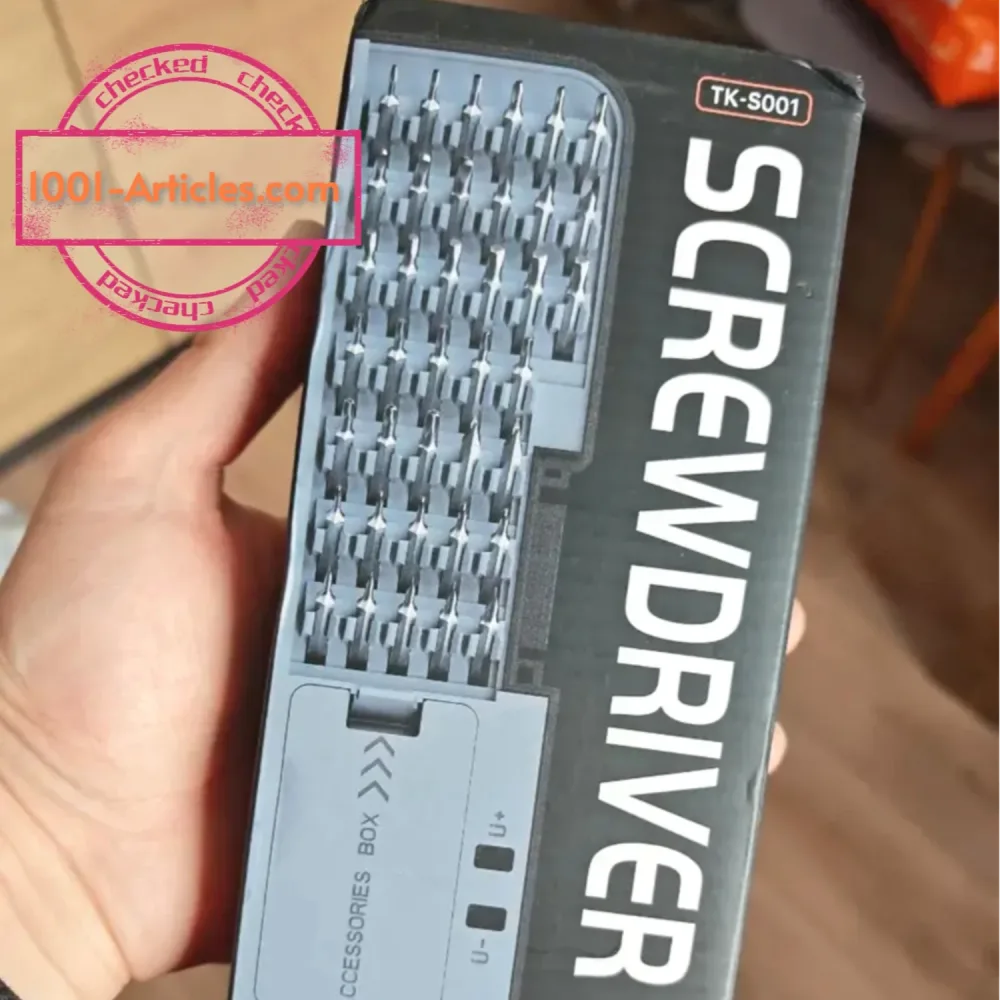 Ensemble de tournevis de précision, électrique rechargeable, 46 en 1, embouts magnétiques.