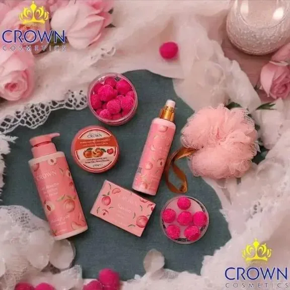 مجموعة الخوخ للعناية بالجسم والبشرة CROWN
