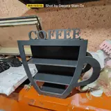 Coffee Cup Wall Shelf CNC File