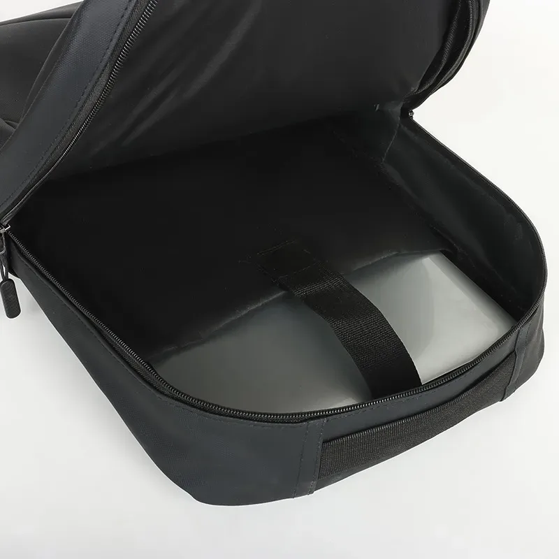 Ensemble 3 PCS sac a dos Élégant et Imperméable pour Homme Avec Port USB Noir Mat-02 - طقم حقائب رجالية أنيقة 3 في 1 مع منفذ شحن