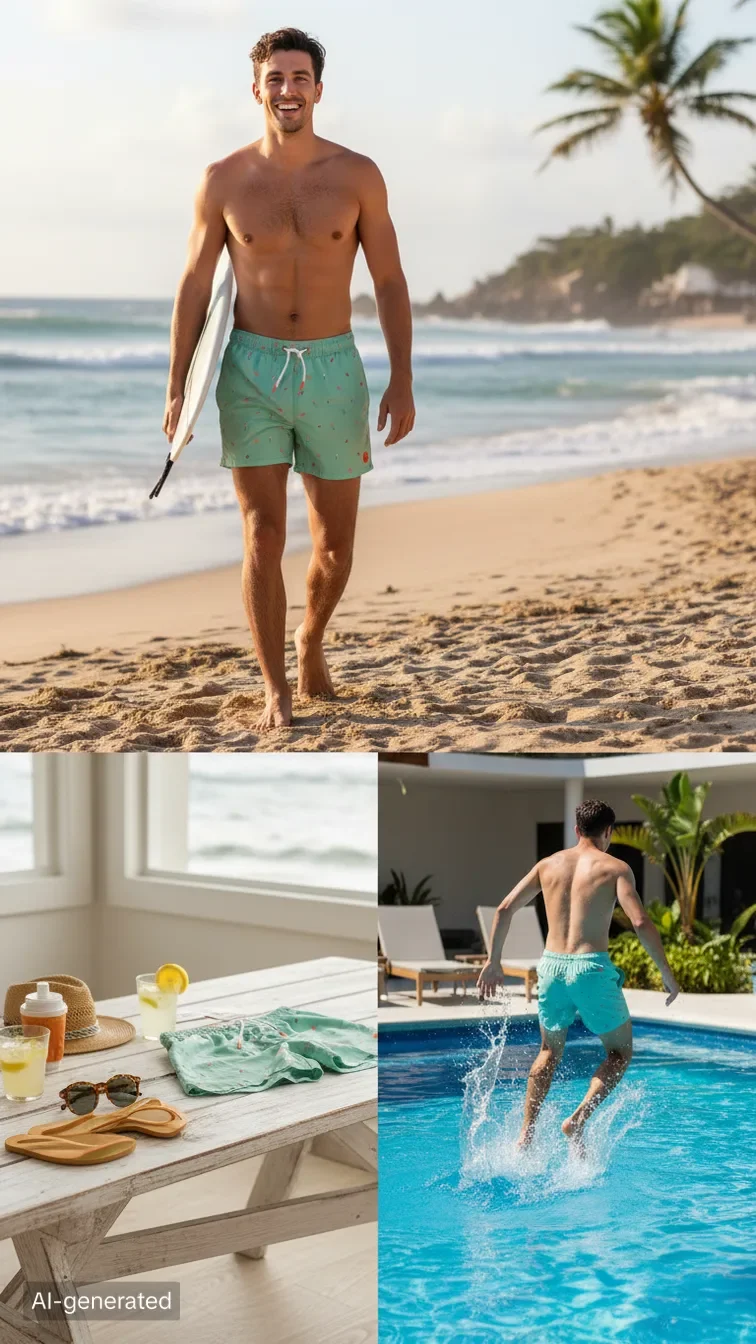 Short   🏊🌊🏖️☀️ pour homme original 💯🇮🇹