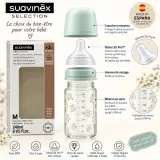 Suavinex Selection S.X Pro™ – Biberon en verre 240 ml