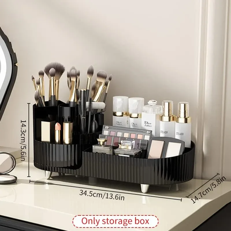 Organisateur de Maquillage Rotatif à 360° Deux Zones - منظم المكياج والأدوات الدوار 360 درجة