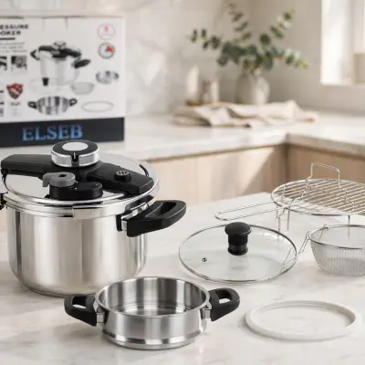 ضغط ELSEB 7 لتر - 8 قطع -cocotte