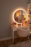 👆 مرآة LED مضيئة ✨️| أناقة وإضاءة عصرية لدارك 🪞💡قياس( 65×65 cm ) بسعر 350 الف .