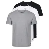 Pack 3 T-shirts performance Reebok Noir/Gris/Blanc