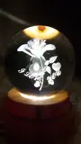 Veilleuse boule de cristal 🔮 3D " 9cm "
