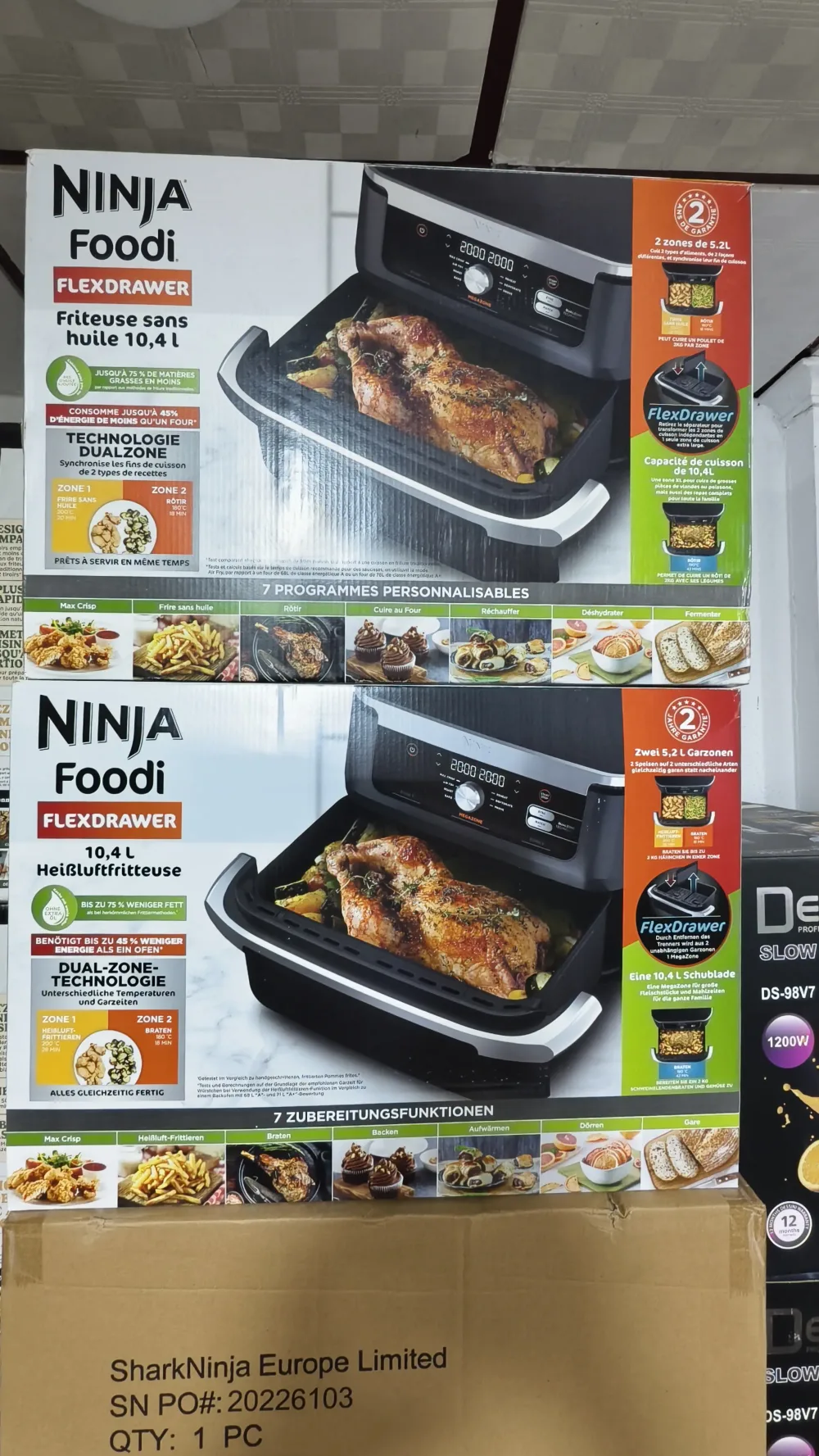 Air fryer Ninja Original 6.2 L/7.6L/10.4 مقلاة هوائية نينجا الاصلية 6.2 لتر / 7.6لتر /10.4لتر