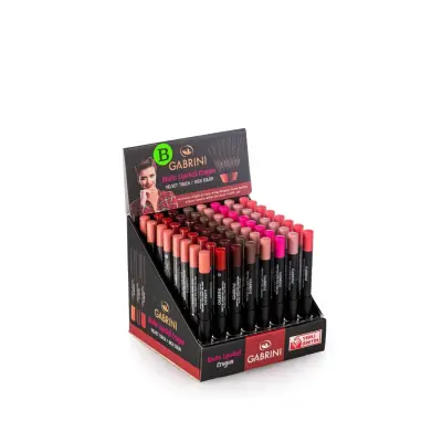 boite 36 pcs matte lipstick cryon gabrini