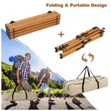 Table de Camping Pliante en Aluminium avec Design Grain de Bois - طاولة تخييم ألمنيوم قابلة للطي بتصميم خشبي