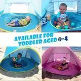 tente de plage bébé avec piscine - خيمة أطفال مع مسبح صغير للعب على الشاطئ والحديقة
