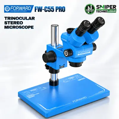 TRINOCULAR STEREO MICROSCOPE FW-C55 PRO