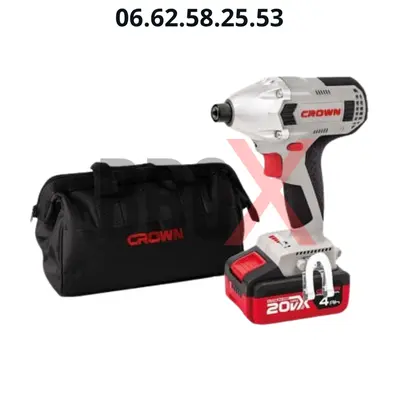Visseuse à Chocs Sans-fil 20V | 2 Batteries 4.0Ah | CROWN CT22021HX-4TB