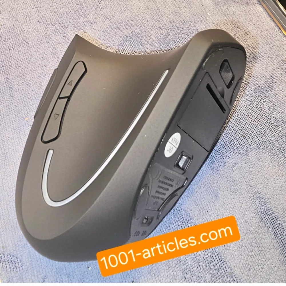 Souris verticale ergonomique sans fil 2.4 GHZ, 06 boutons.