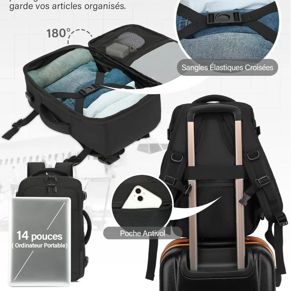 Vankev 40x20x25-ryanair — 30L, , laptop 14"
