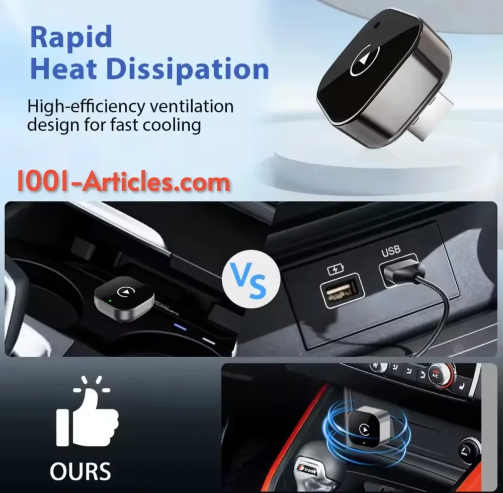 Mini Adaptateur XUDA CarPlay - Android Auto, sans fil
