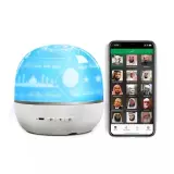 Lampe de Projection Rotative avec Haut-Parleur du Coran – مصباح إسقاط مع مكبر صوت للقرآن