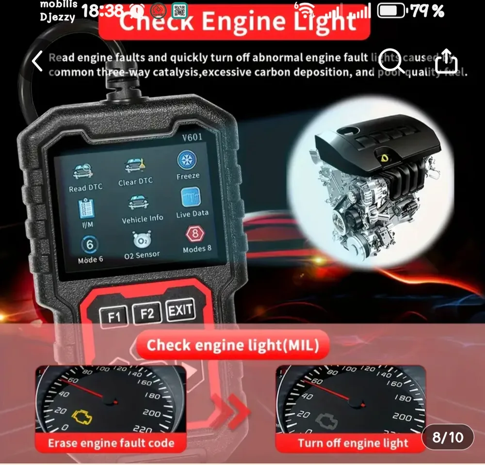 Scanner OBD 2 v601/2026