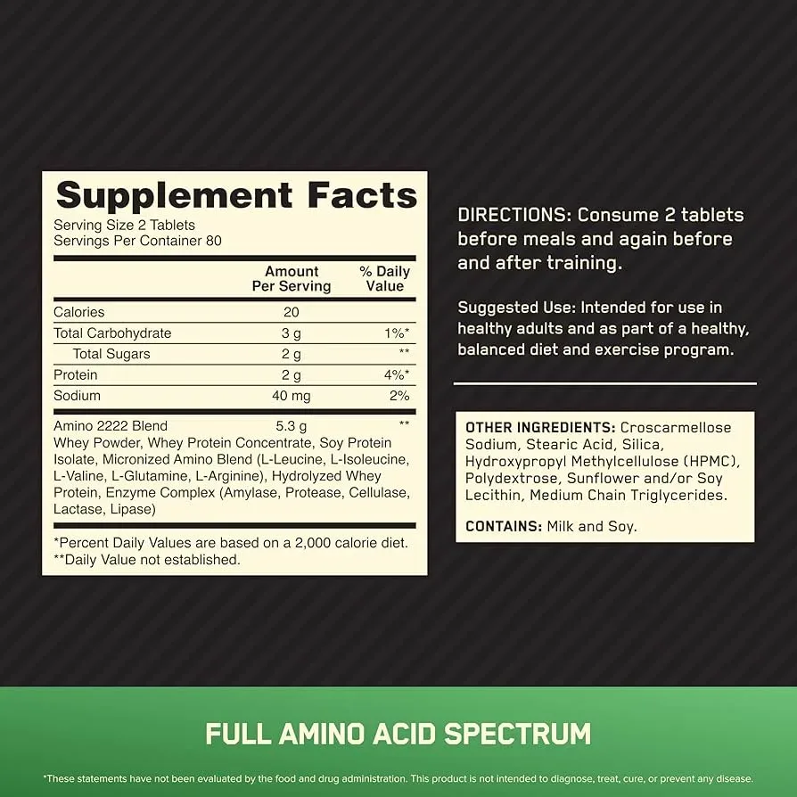AMINO 2222 160 TABLETS