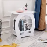 Round Side Table with Magazine Rack CNC File