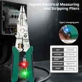 Pince à dénuder multifonction avec testeur de tension – أداة تجريد الأسلاك متعددة الوظائف