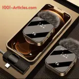 Microphone Lavalier Sans Fil, Micro-cravate, réduction de bruit.